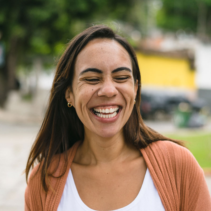lady smiling