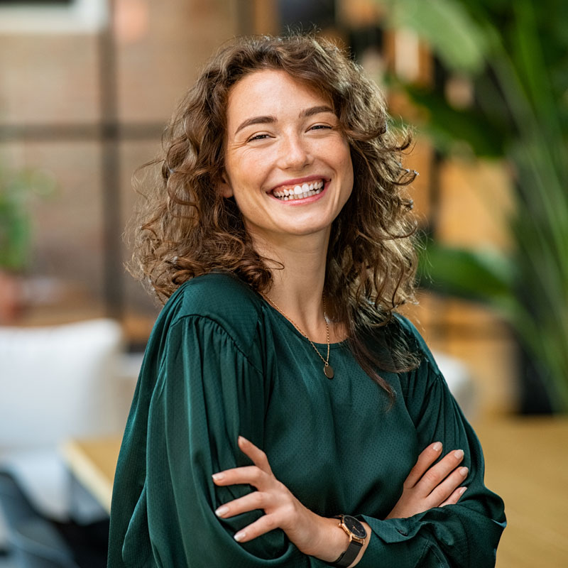 lady smiling